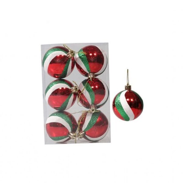 Kit 6 Peças Bolas De Natal - Imagem 13