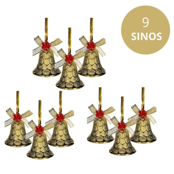 Kit 77 Enfeites Decoração Árvore De Natal Bolinhas Pisca Led - Imagem 7