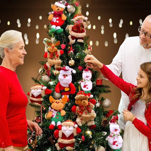 12Pcs Natal Aleatório Urso De Papai Noel - Imagem 3
