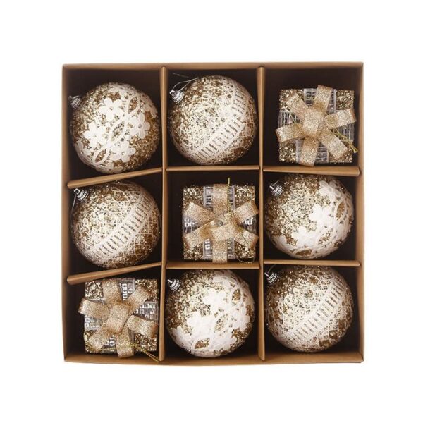 Kit 9 Peças Bolas De Natal 8CM - Imagem 7