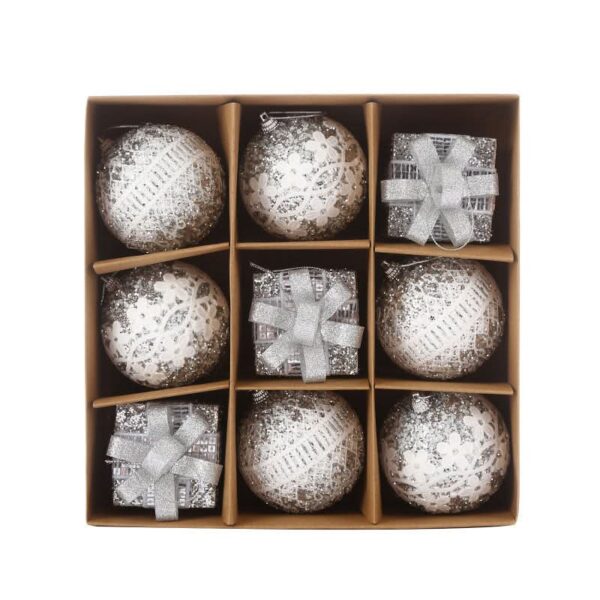 Kit 9 Peças Bolas De Natal 8CM - Imagem 4