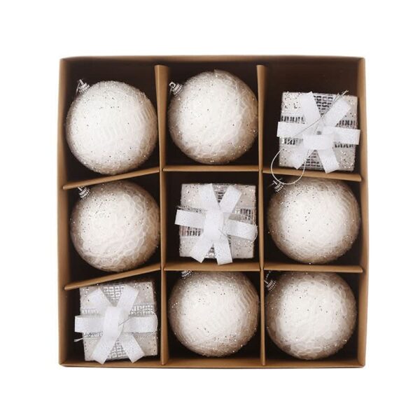 Kit 9 Peças Bolas De Natal 8CM - Imagem 5