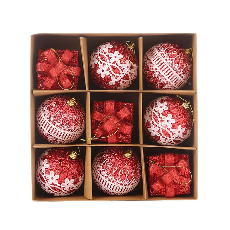 Kit 9 Peças Bolas De Natal 8CM - Imagem 9